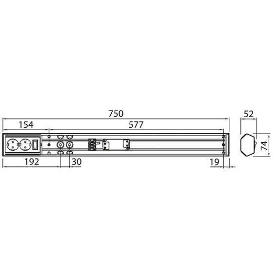 HANDY 11W/830/840 750MM M/STIKK 1200lm 5 ÅR 40'T 4107103 AIRAM