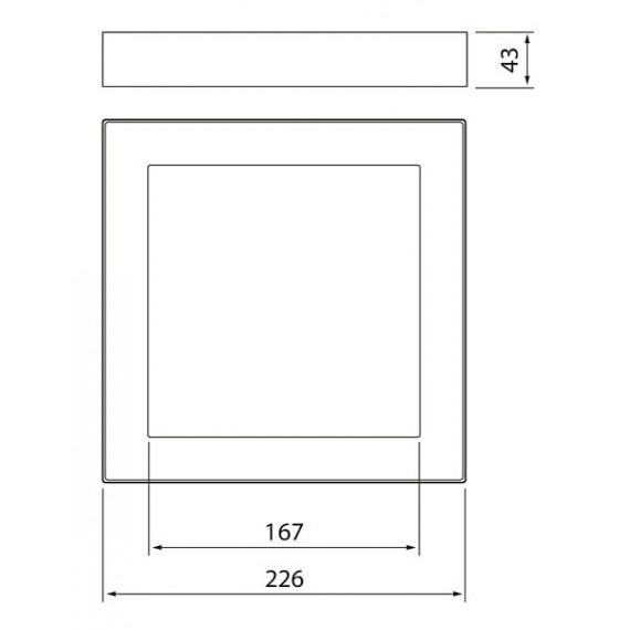 KUBO 225 IP20 15W/840 DIM PCO WH AIRAM