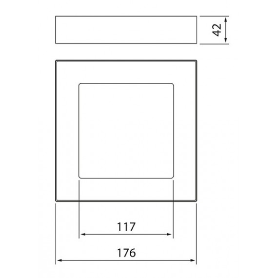 KUBO 175 IP20 12W/830 DIM PCO WH