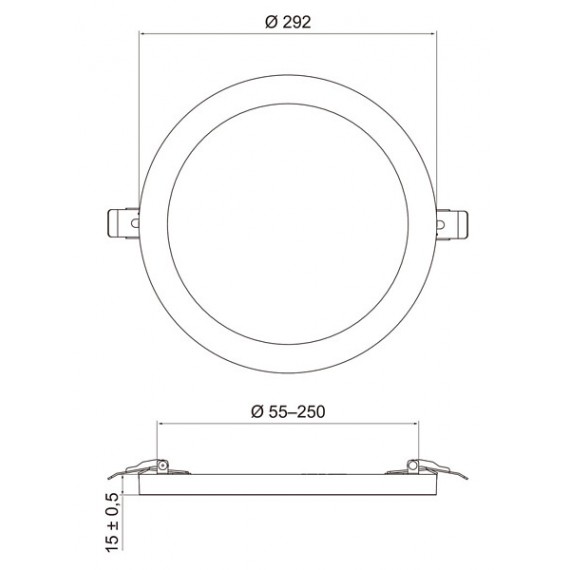 CIO MULTI 16W 830/840/865 1500LM DIM IP20 4146603 AI