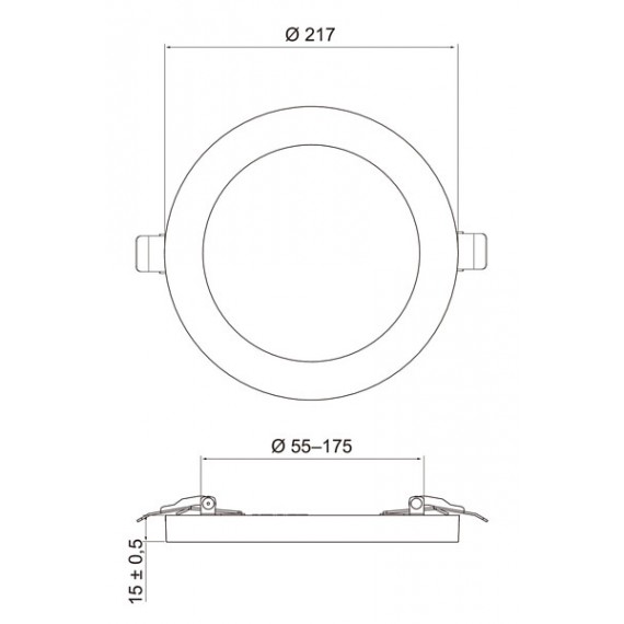 CIO MULTI 12W 830/840/865 1000LM DIM IP20 4146602 AI