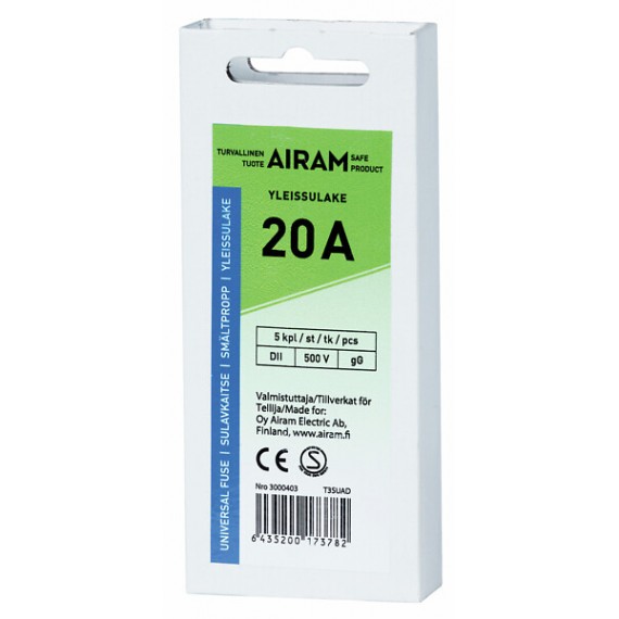 UNIVERSAL FUSE 20A 5-PACK AIRAM