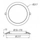 CIO 12W/830 1000LM TRIAC DIM Ø55-171 Ø215 4126218 AIRAM