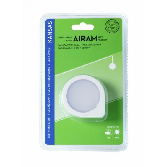 KANSAS NIGHT LIGHT 1LED W/SENSOR AIRAM