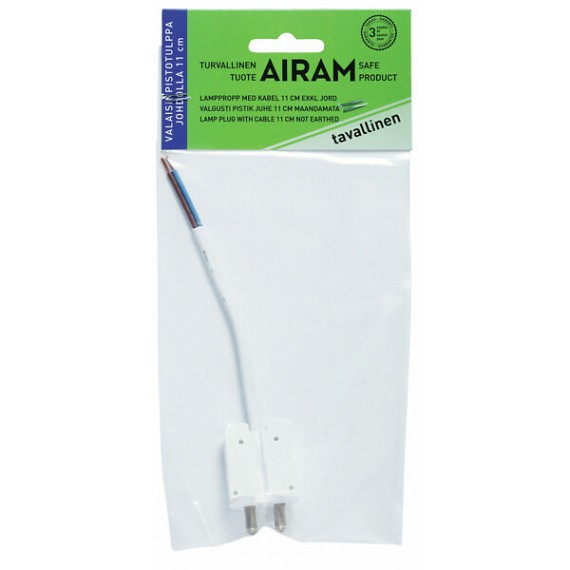 LAMP PLUG WITH CORD UNEARTHED 11CM AIRAM