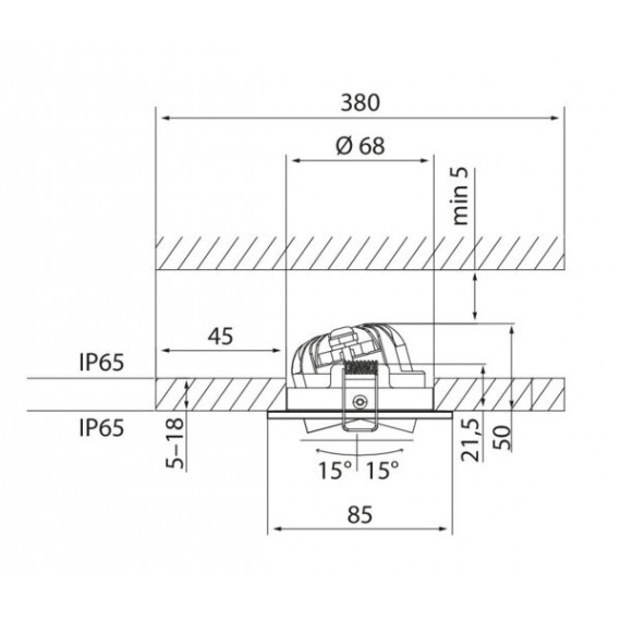 COMPACT OUTDOOR 5W/840 IP65 DIM W 4146547 AIRAM