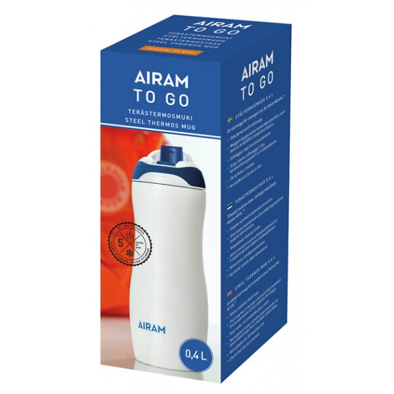 TO GO STEEL MUG WHITE 0,4 L 9131320 AIRAM