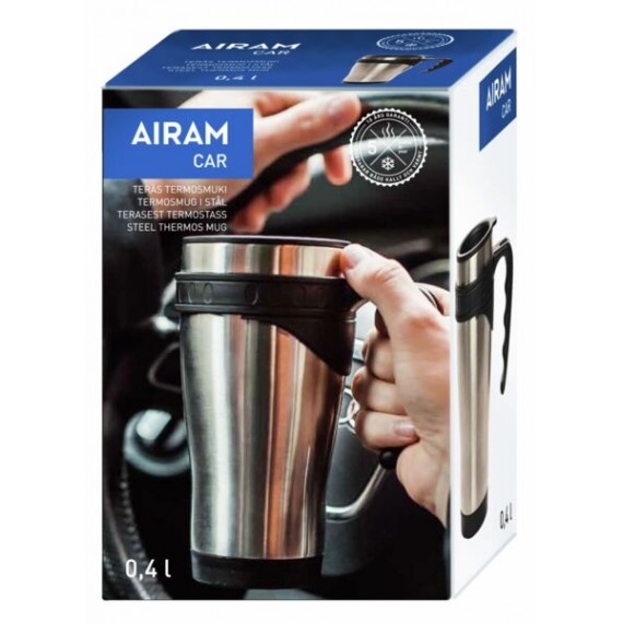 AIRAM CAR STEEL MUG 0,4 L 9131306 AIRAM