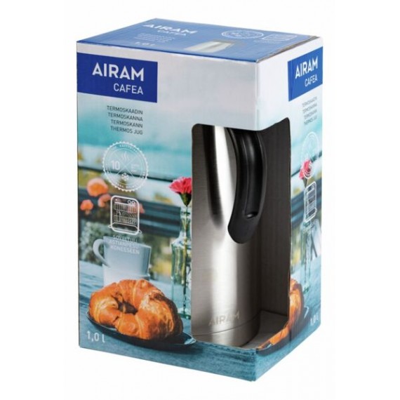 CAFEA STEEL THERMOS JUG 1,0 L 9131137 AIRAM