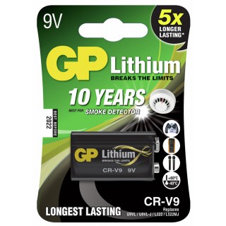 GP LITHIUM BATTERY CR-V9 9V 1/BL 8743714 AIRAM