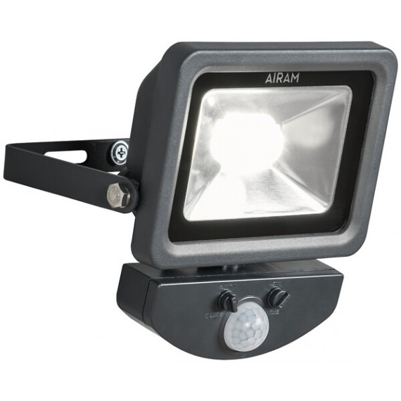 FLOODY 20W/840 LED PIR IP44 GRÅ 1400LM ELNR3242325@ AIRAM