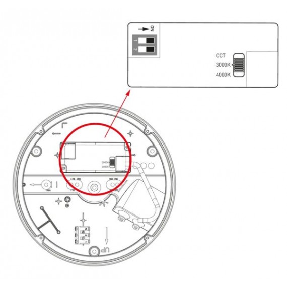 HALO BULKHEAD 14W/830/840 ANT 4546500 AIRAM