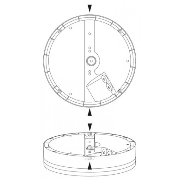 HALO BULKHEAD 14W/830/840 WH 4546516 AIRAM