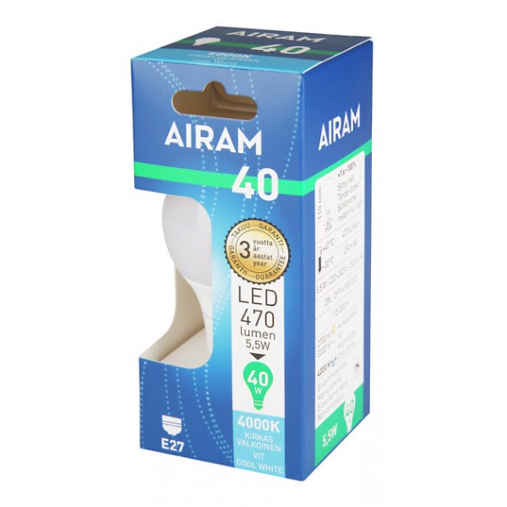 LED A60 4,9W/840 490LM E27 OP 4713792 AIRAM