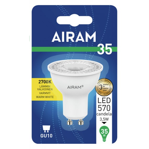 LED PAR16 2,4W/827 250LM GU10 36D 4711327 AIRAM