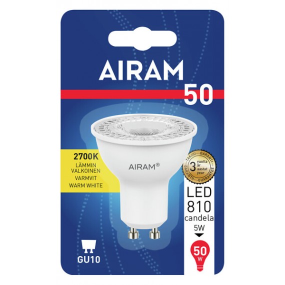 LED PAR16 4,2W/827 370LM GU10 36D AIRAM