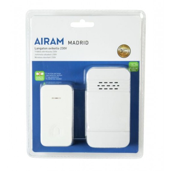 MADRID WIRELESS DOORBELL 230V AIRAM