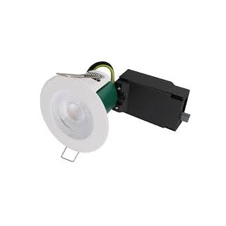 5W FIRESTAY SLIM INTEGRATED FIXED DOWNLIGHT WHITE - 4000K