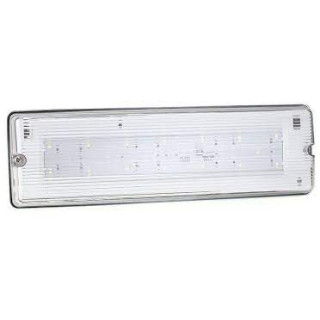 7W SPECTRUM LED EMERGENCY BULKHEAD IP65 MAINTAINED INCLUDES NØDLYS BELL