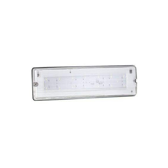 7W SPECTRUM LED EMERGENCY BULKHEAD IP65 MAINTAINED INCLUDES NØDLYS BELL