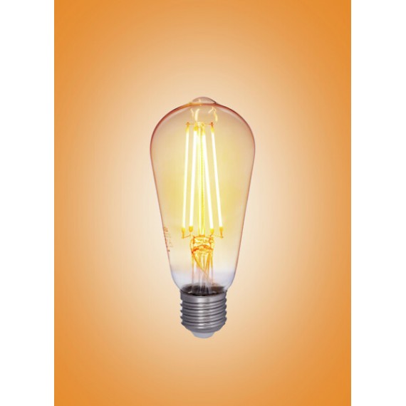 LED FILAMENT EDISON 4,5W/822 360LM E27 DIM AMBER E58 4711589 AIRAM