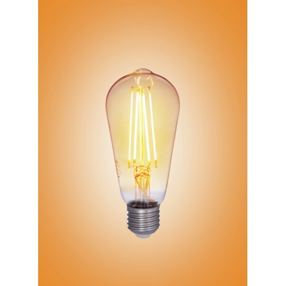 LED FILAMENT EDISON 4,5W/822 360LM E27 DIM AMBER E58 4711589 AIRAM