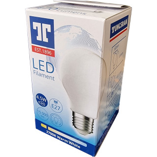 @ LED NORMAL A60 4,5W/827 E27 FROSTET 1/10 93117604 TUNGSRAM