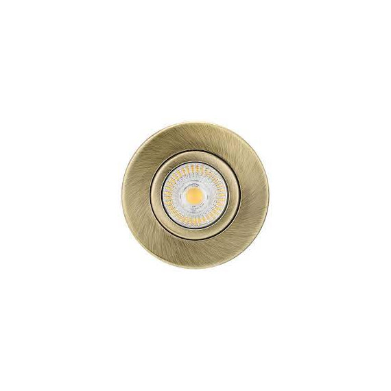 FIRE RATED MV/LV CENTRE TILT GU10 - BRASS