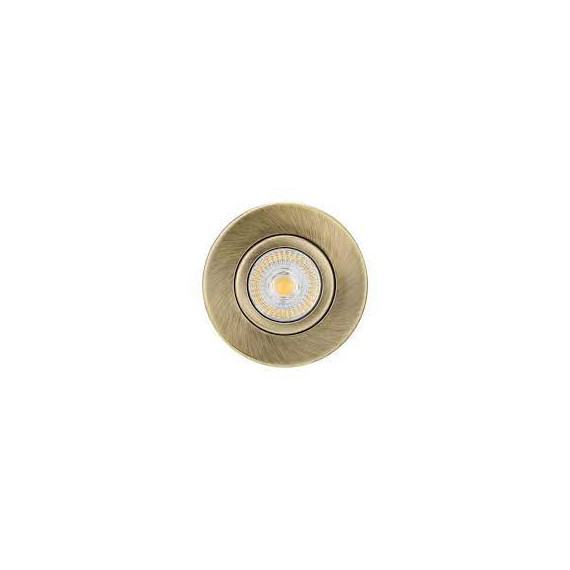 FIRE RATED MV/LV CENTRE TILT GU10 - ANTIQUE BRASS