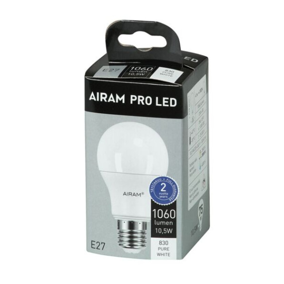 PRO LED A60 9,6W/830 1060LM E27 OPAL AIRAM