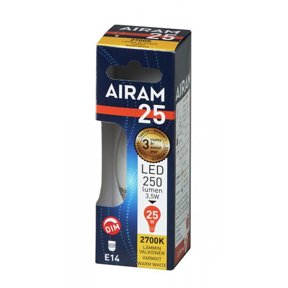 LED FILAMENT MIGNON 3,5W/827/E14 FIL DIM C35 4713488 AIRAM