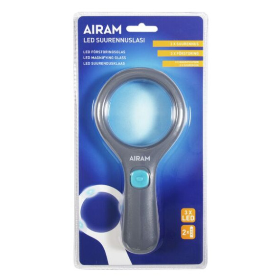 LIGHT UP MAGNIFIER 3 SMD LED AIRAM