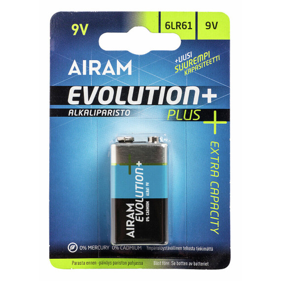 EVOLUTION PLUS 6LR61 9V 1/BL AIRAM