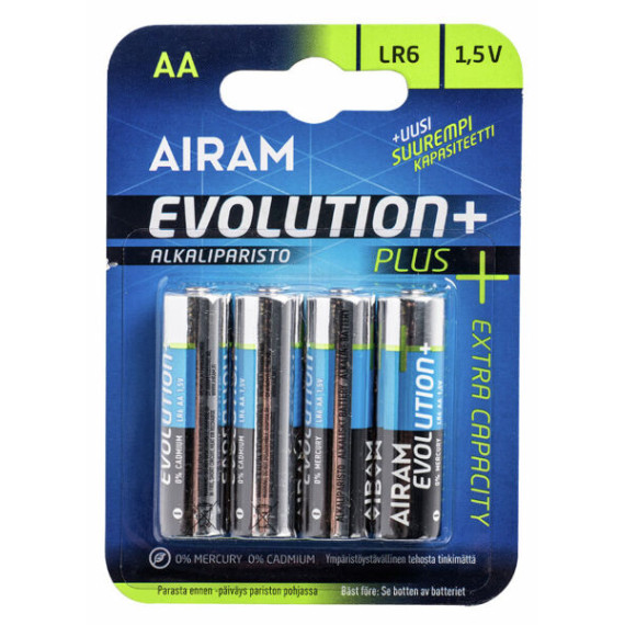 EVOLUTION PLUS LR6 AA 1,5V 4/BL AIRAM