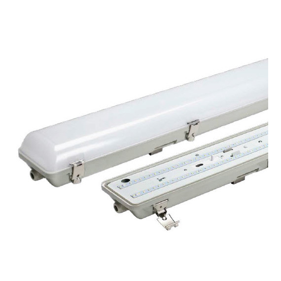 DURA LED 52W/840 6850lm 50'T 1500mm ANTI BATTEN - 4000K, DOUBLE EMERGENCY