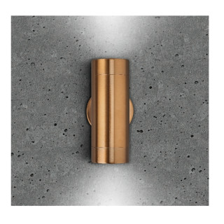 LUNA GU10 WALL LIGHT - FIXED UP/DOWN, COPPER, IP65