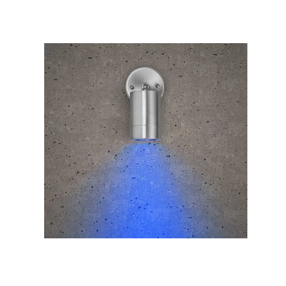 LUNA GU10 WALL LIGHT - ADJUSTABLE, STAINLESS STEEL, IP65