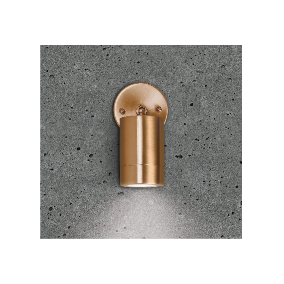 LUNA GU10 WALL LIGHT - ADJUSTABLE, COPPER, IP65