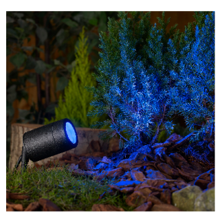 LUNA GU10 LED GARDEN SPIKE - BLACK, IP65