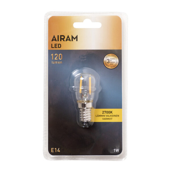 LED T26 1,1W/827 120LM E14 SIGNAL FILAMENT AIRAM