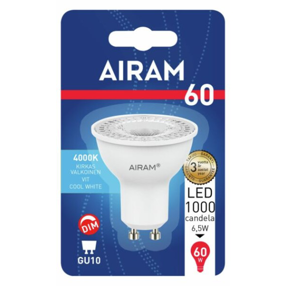 LED PAR16 4,0W/840 475LM GU10 36D DIM AIRAM