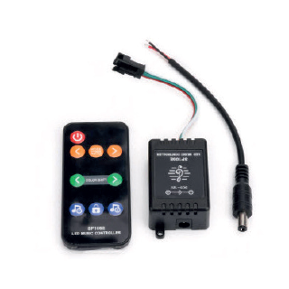 LED MUSIC CONTROLLER WS2811 RGB 12V-5V ADRESSERBAR+RF CNTRL