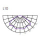 LUSCINIA 35W/730 L10 VS LENS RAL9005 PT Ø60 CL2 10KV VIZULO