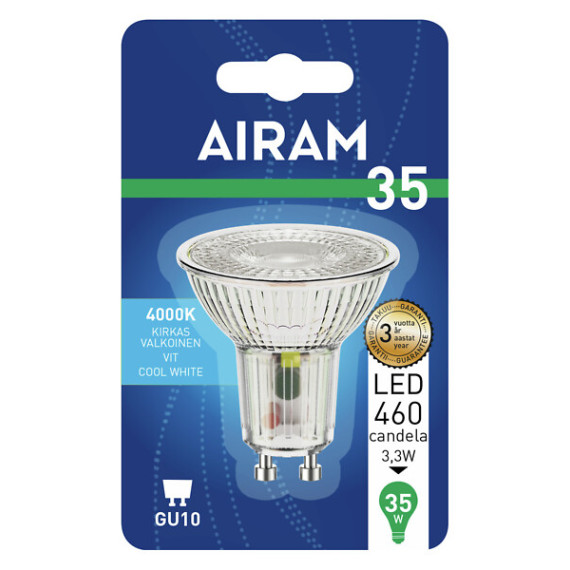 LED FG PAR16 2,4W/840 270LM GU10 36D AIRAM