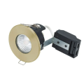 FIRE RATED MV/LV SHOWERLIGHT GU10 - BRASS