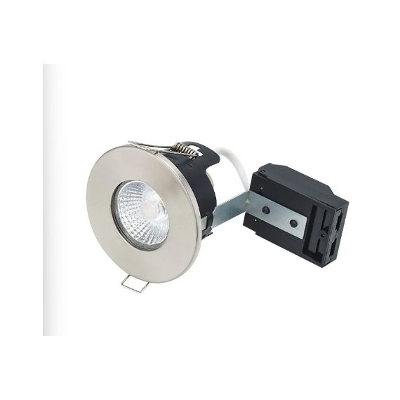 FIRE RATED MV/LV DOWNLIGHT GU10 - SATIN NICKEL