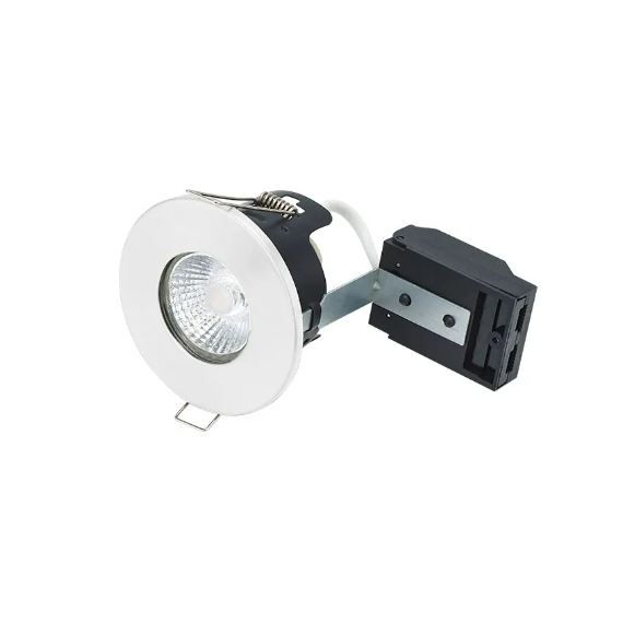 FIRE RATED MV/LV DOWNLIGHT GU10 - MATT WHITE