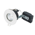 FIRE RATED MV/LV DOWNLIGHT GU10 - MATT WHITE