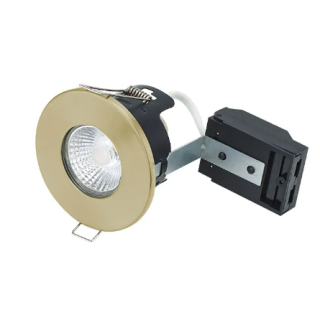 FIRE RATED MV/LV DOWNLIGHT GU10 - BRASS