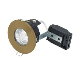 FIRE RATED MV/LV DOWNLIGHT GU10 - ANTIQUE BRASS